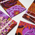 REVERSIBLE NAPKINS | floral & flamestitch (set of 4)