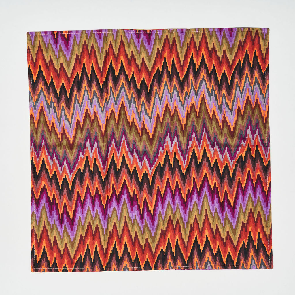 REVERSIBLE NAPKINS | floral & flamestitch (set of 4)