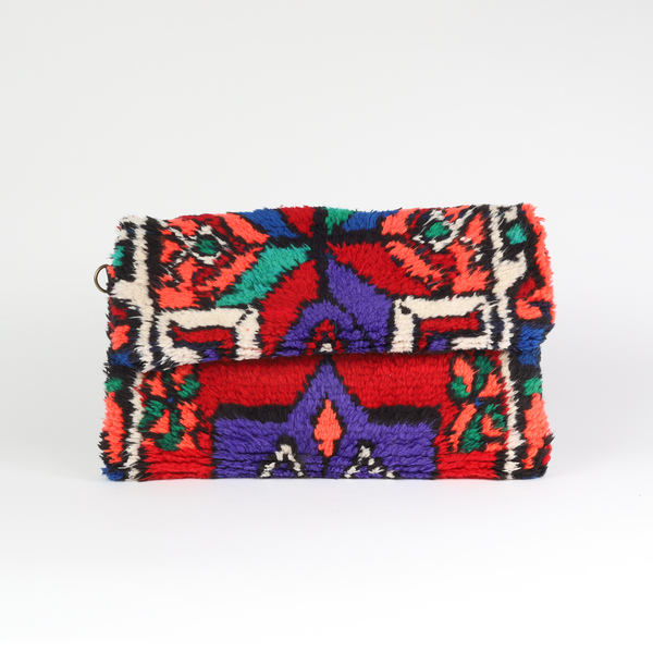 MOROCCAN KILIM STAINED GLASS CLUTCH (sold out)