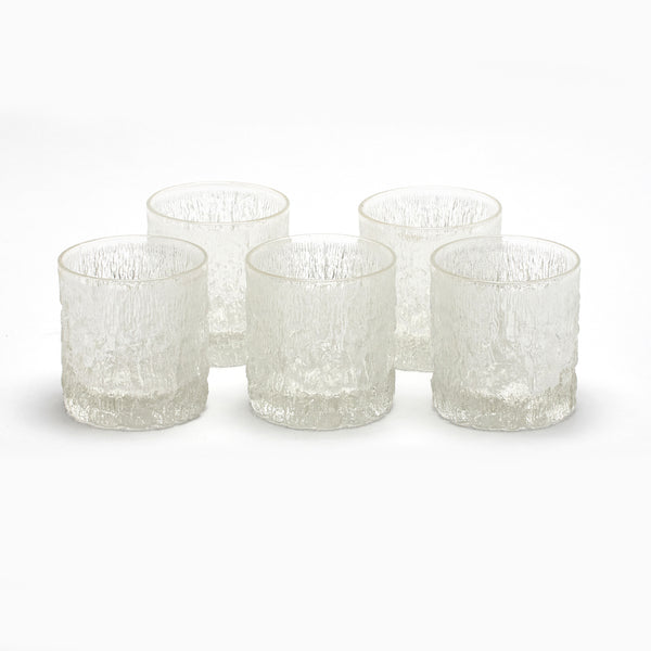 BARK GLASS TUMBLERS, 1960s (sold out)