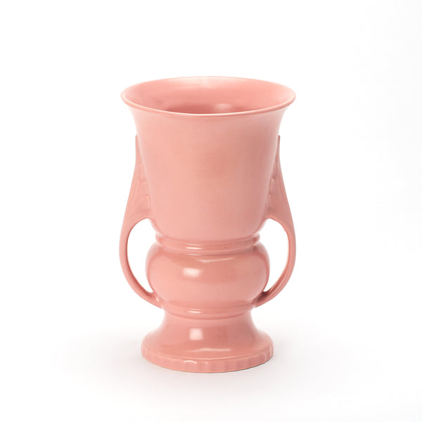 HANDLED PINK CERAMIC ABINGDON VASE, 1950s (sold out)