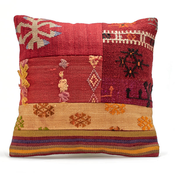 SNOWFLAKE PATCHWORK CUSHION, TURKEY (sold out)