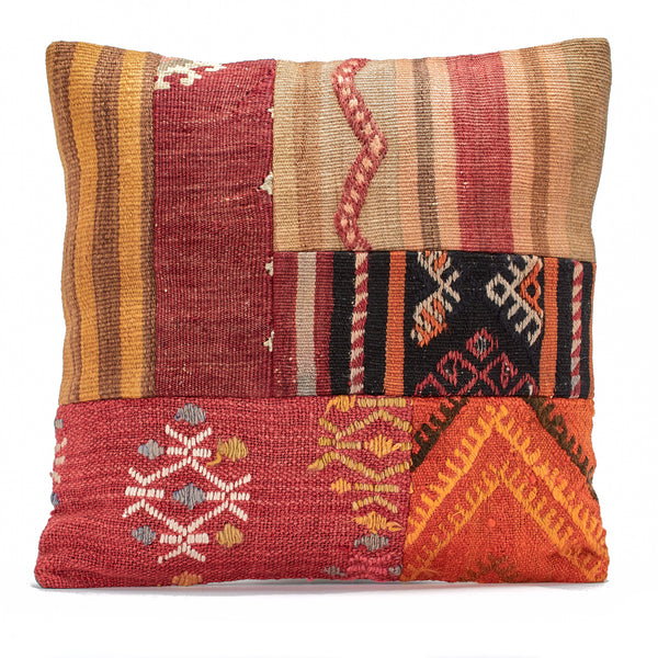 ZIGZAG PATCHWORK CUSHION, TURKEY (sold out)