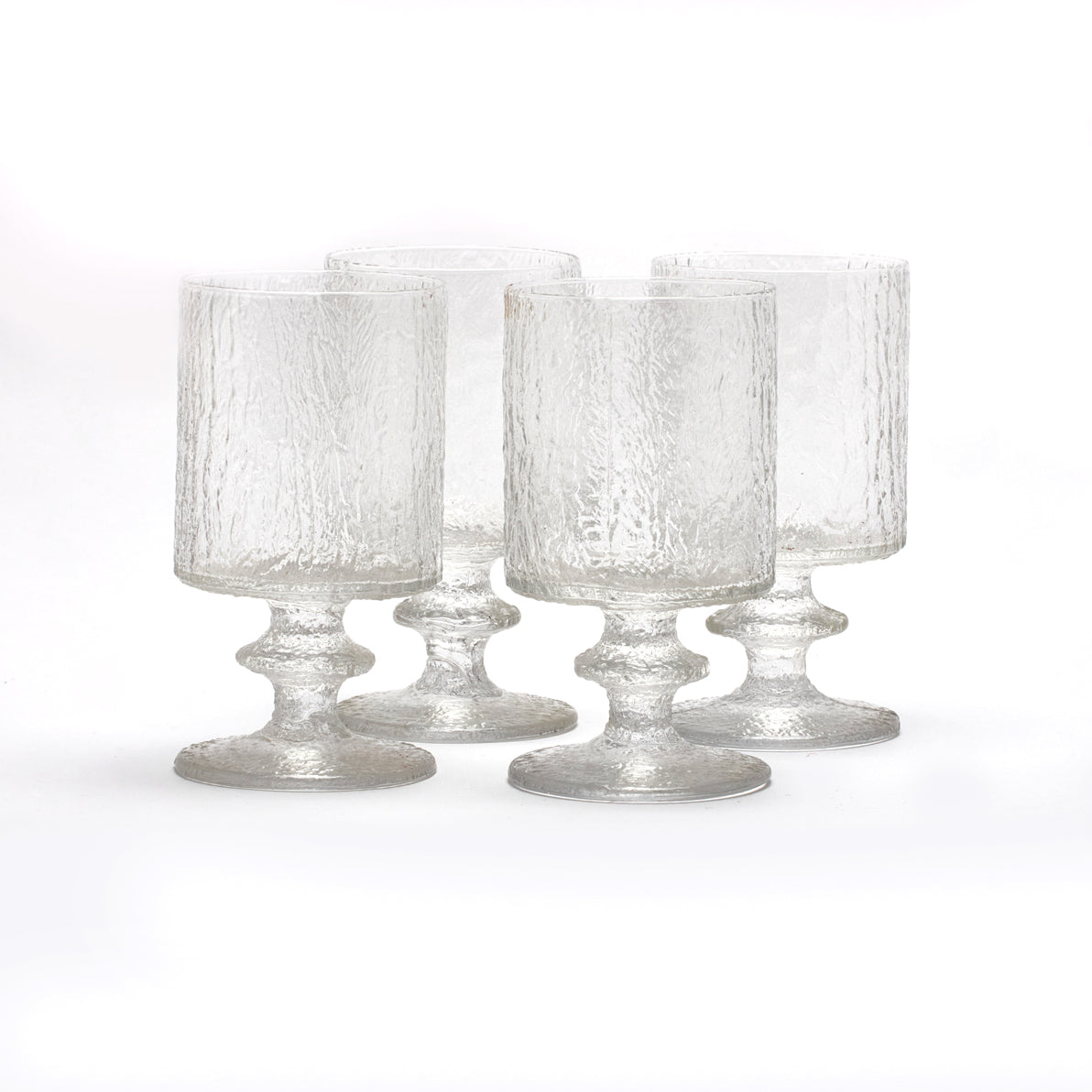 ICY GLASS GOBLETS, 1960s (sold out)